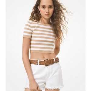 MICHAEL KORS FRAYED DENIM SHORTS | Size 2